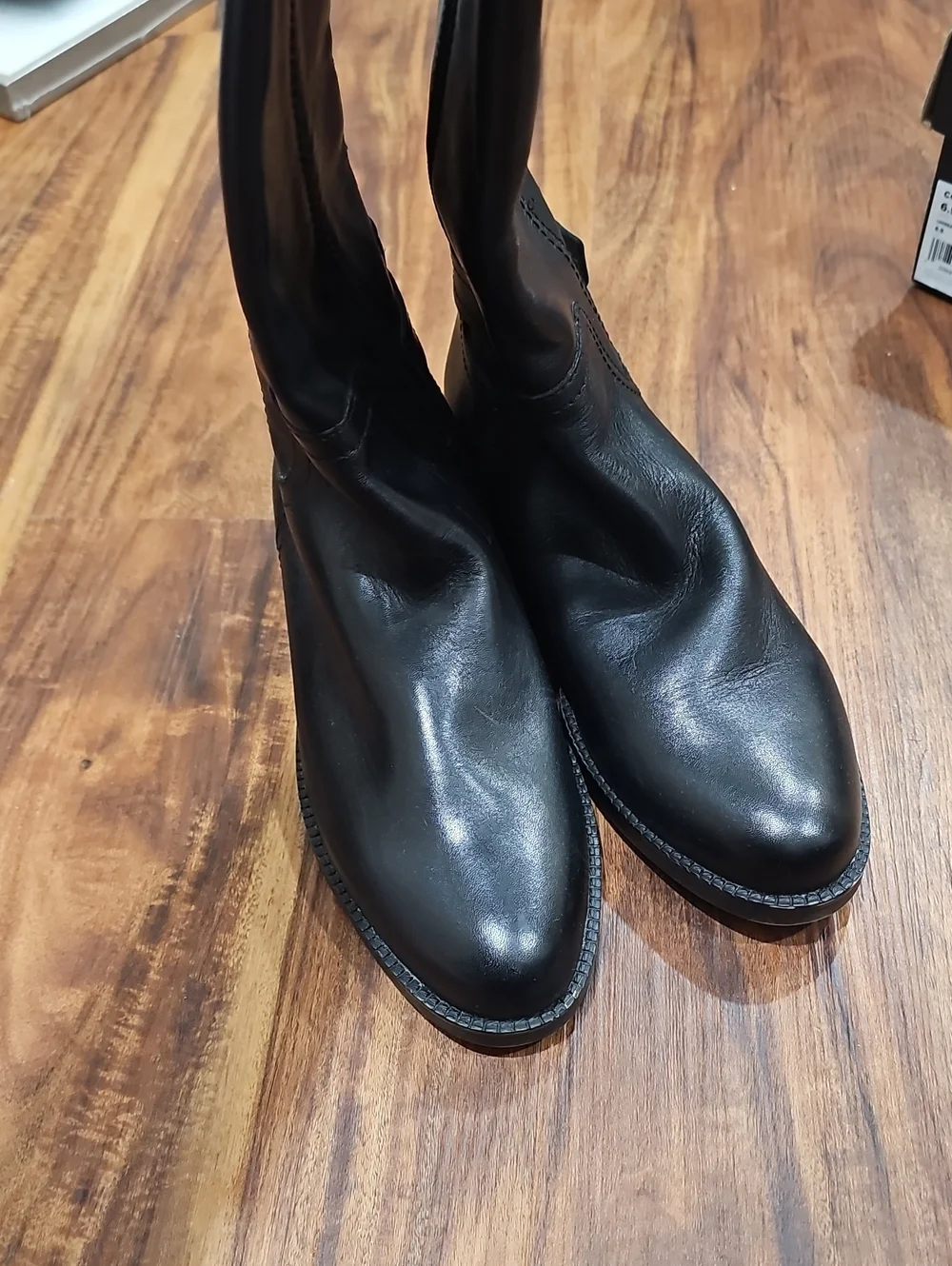 Franco Sarto Black Leather Boots